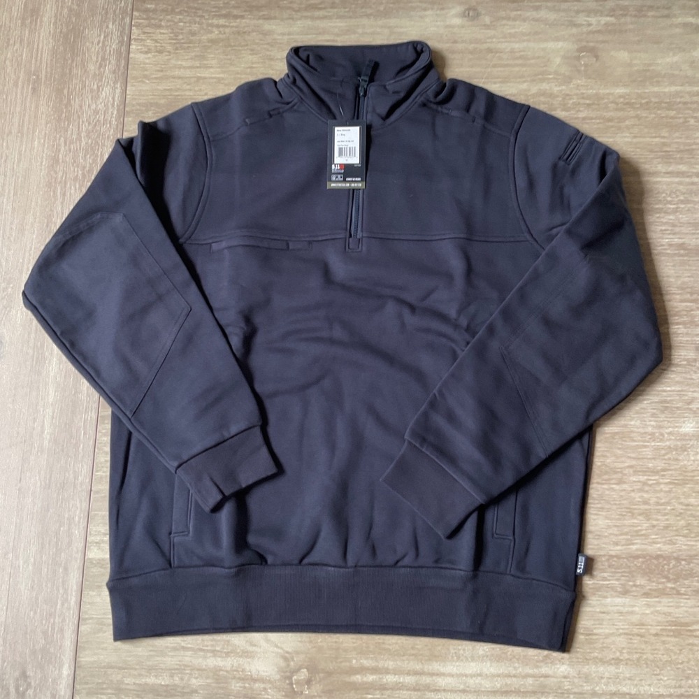 5.11 Tactical Job Shirt Quarter Zip 2.0 Fire Navy Size Large Regular New W/ Tags - Picture 7 of 11